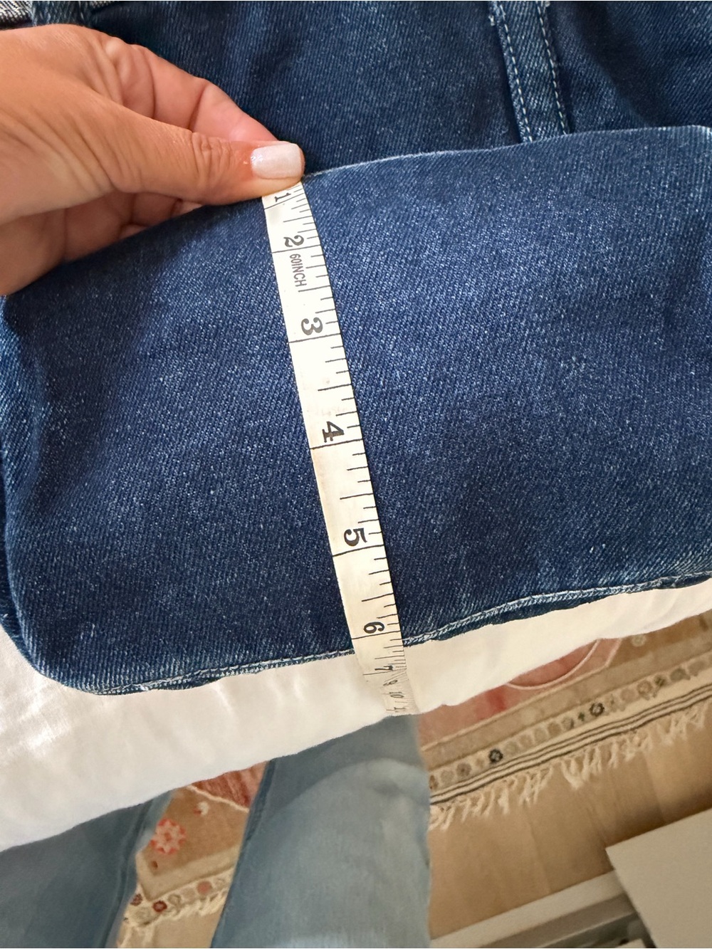 VINTAGE Brooks Brothers Denim handbag tote. SO unique and cool!! - Picture 9 of 10